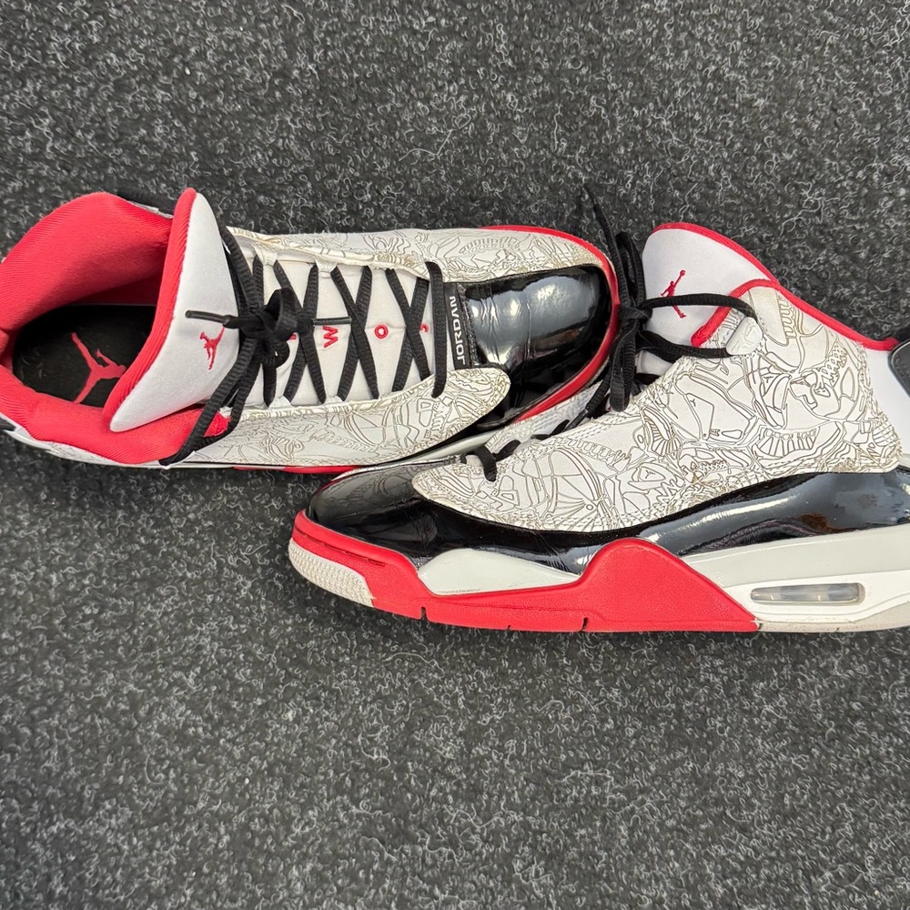 Nike Air Jordan Dub Zero Shoes 'White Varsity Red' 311046-160